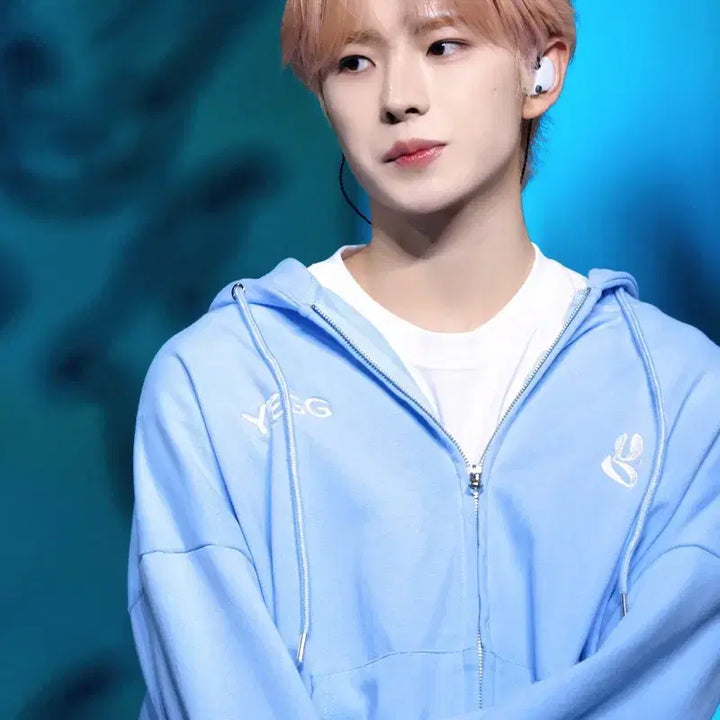 [BUNJANG] YEGG Sky Blue Hoodie Zip-Up (Enish Yuushi Wear) / 미착용 YEGG 예그 후드집업 스카이블루 하늘색 엔위시 유우시 착용