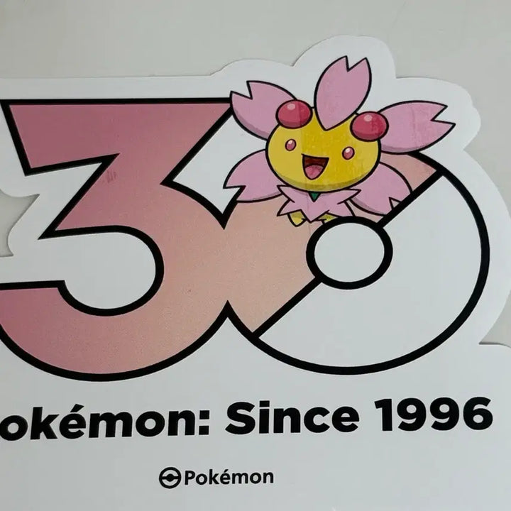 [BUNJANG] Pokemon 30th Anniversary Logo Sticker Set (Cherubi, Cherrim) / 포켓몬 30주년 로고스티커 체리버 체리꼬2장