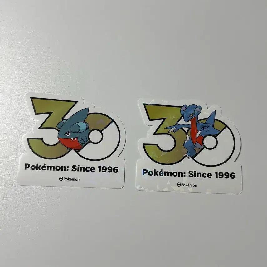 [BUNJANG] Pokemon 30th Anniversary Logo Sticker - 1st to 9th Generation / 포켓몬 30주년 로고스티커 딥상어동 한바이트