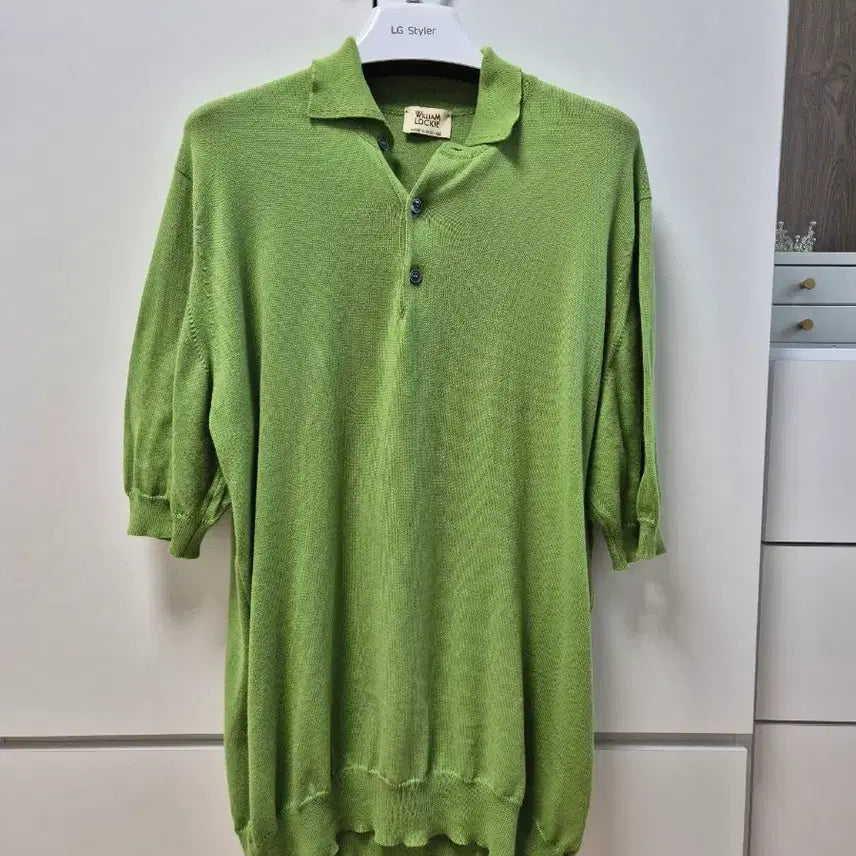 [BUNJANG] William Rocky Knit Collar T-shirt Short Sleeve Size 46 / 윌리엄로키 니트 카라티 반팔 46