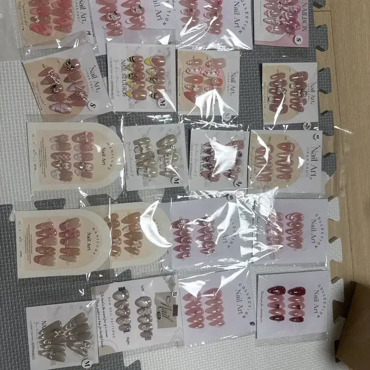 [BUNJANG] Assorted Design Gel Nail Tips Set / 다양한 디자인 젤네일 팁 세트