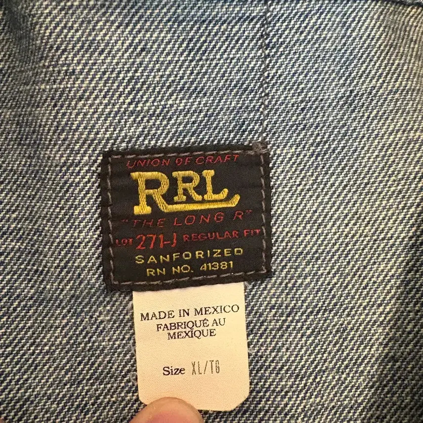[BUNJANG] RRL Lot 271 Denim Jacket XL / 더블알엘 청자켓 Rrl lot 271 연청 XL