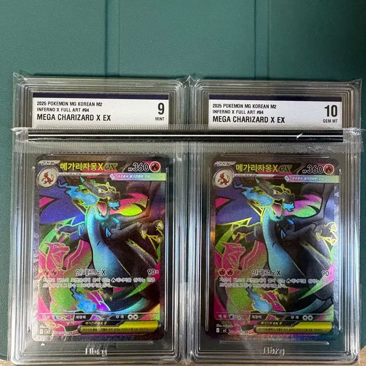 [BUNJANG] Pokemon Card Mega Charizard X EX Inferno X Full Art Graded Cards / 포켓몬 카드 메가 리자몽 X EX brg 10점 9점