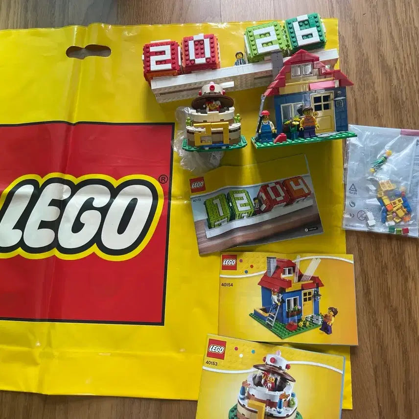 [BUNJANG] LEGO 3-Item Set: Perpetual Calendar, Birthday Cake, Pencil Holder / 정품 레고 만년달력, 생일케이크, 연필꽂이 3종 일괄 판매
