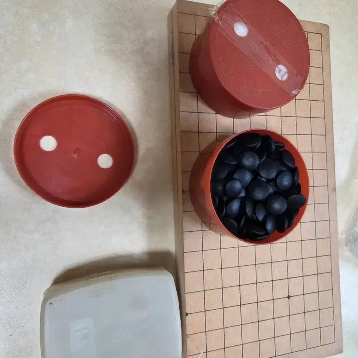 [BUNJANG] 40cm x 40cm Reversible Baduk (Go) and Janggi (Korean Chess) Board Set with Stones / 바둑판 장기판 바둑알 장기알 세트 (40cm X 40cm)