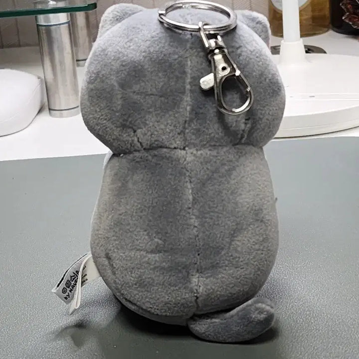[BUNJANG] Gray Cat Nyan Man Doll Keychain / 회색고양이 냐한남자 인형 키링