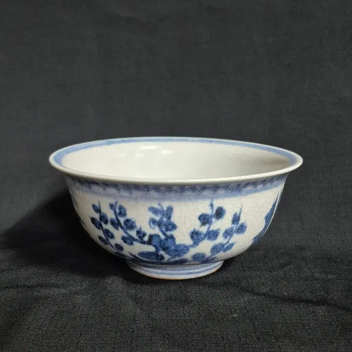 [BUNJANG] Blue-and-White Porcelain Samudo Dawon Bowl / 청화 백자 삼우도 다완 사발 잔