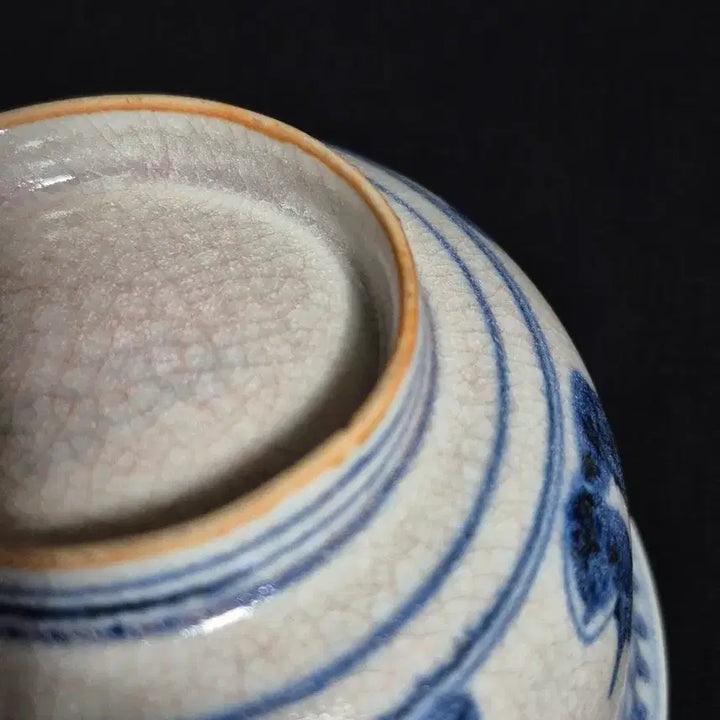 [BUNJANG] Blue-and-White Porcelain Samudo Dawon Bowl / 청화 백자 삼우도 다완 사발 잔