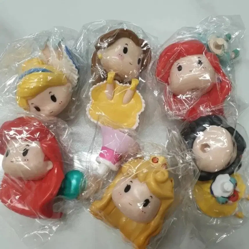 [BUNJANG] Princess Figure 6-Piece Set / 귀여운 왕머리 공주 피규어 6종 세트로 일괄 판매합니다.
