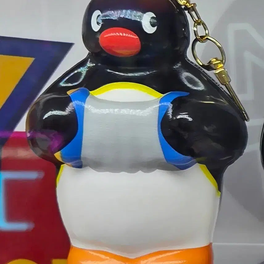 [BUNJANG] Pingu Squishy Keychain / 핑구 스퀴시 키링 아코디언 핑구