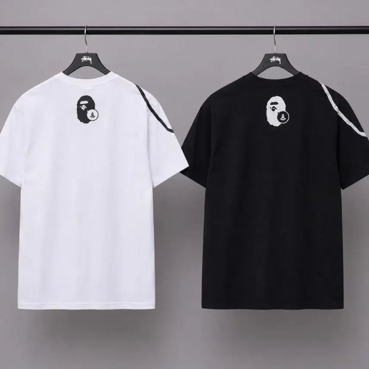[BUNJANG] BAPE Joshua Ape Head Short Sleeve T-Shirt / 베이프  조슈아 에이프 헤드 반팔