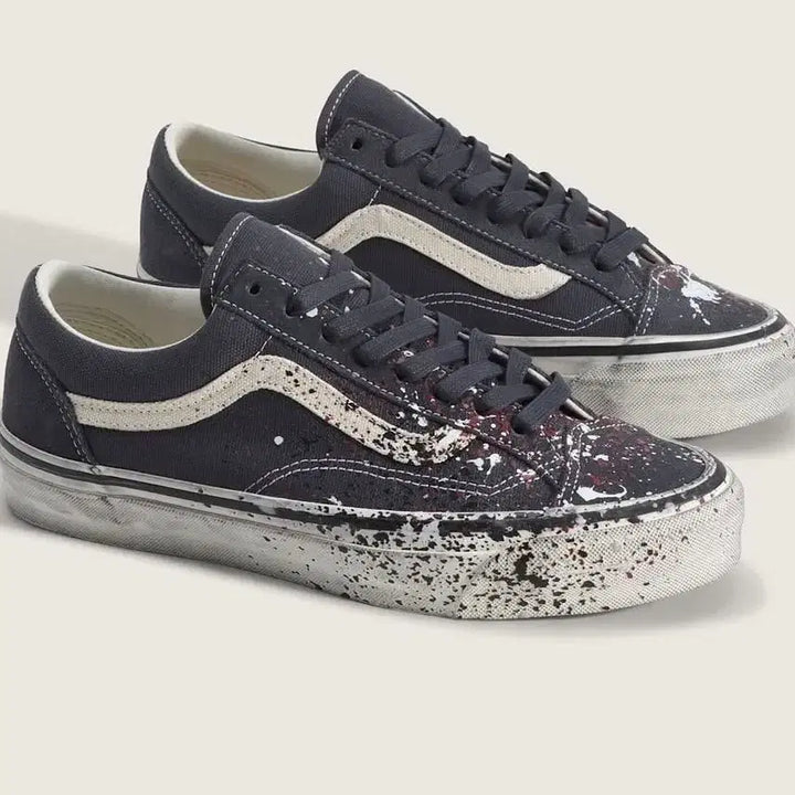 [BUNJANG] Vans Premium Old Skool 36 Paint Splatter Charcoal Grey / [275]반스 프리미엄 올드스쿨 36 페인트 스플래터 차콜 그레이