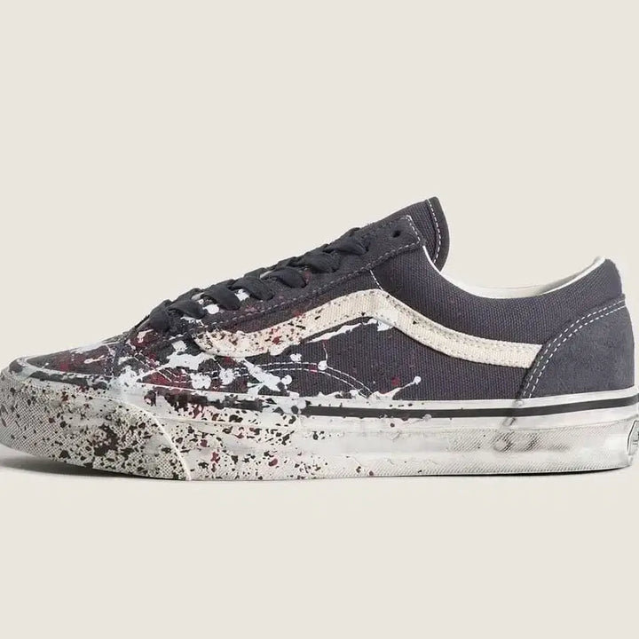 [BUNJANG] Vans Premium Old Skool 36 Paint Splatter Charcoal Grey / [275]반스 프리미엄 올드스쿨 36 페인트 스플래터 차콜 그레이