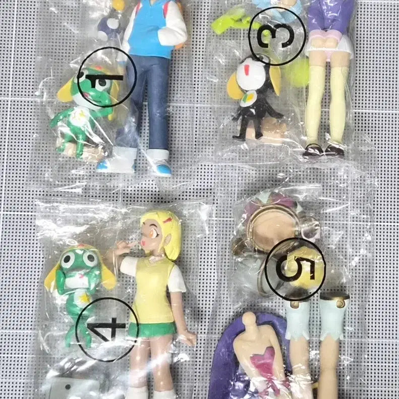 [BUNJANG] Keroro C-Model Figures Set (4 Types) / 케로로 c-model 피규어 4종 우주 한별 앙골 모아 타마마