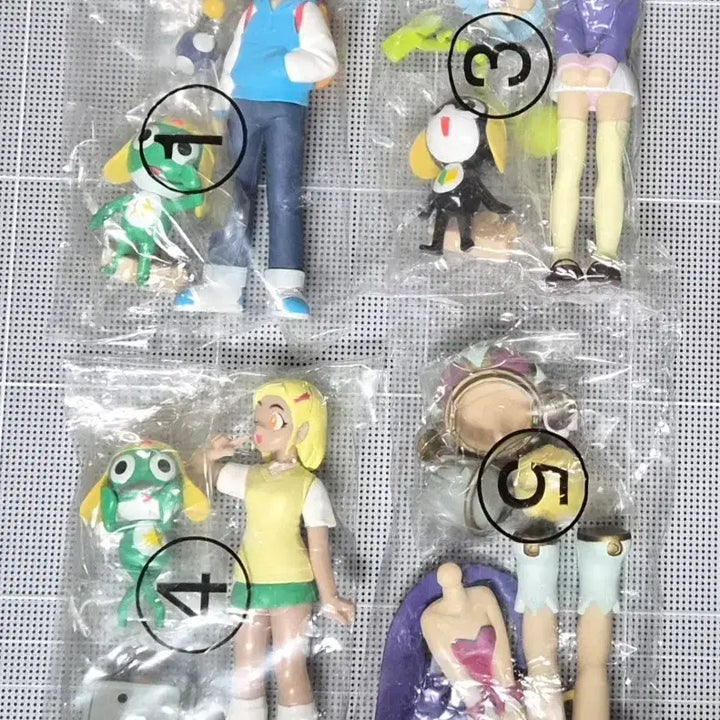 [BUNJANG] Keroro C-Model Figures Set (4 Types) / 케로로 c-model 피규어 4종 우주 한별 앙골 모아 타마마