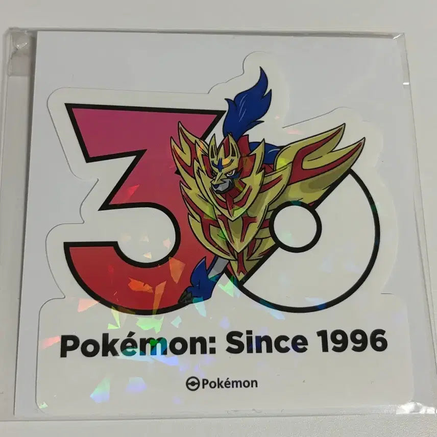 [BUNJANG] Pokemon 30th Anniversary Logo Sticker - Zamazenta / 포켓몬 30주년 로고스티커 자마젠타