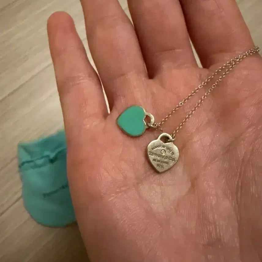 [BUNJANG] Tiffany &amp; Co. Return to Tiffany Diamond Heart Necklace / (정품)티파니앤코 리턴투 다이아 목걸이