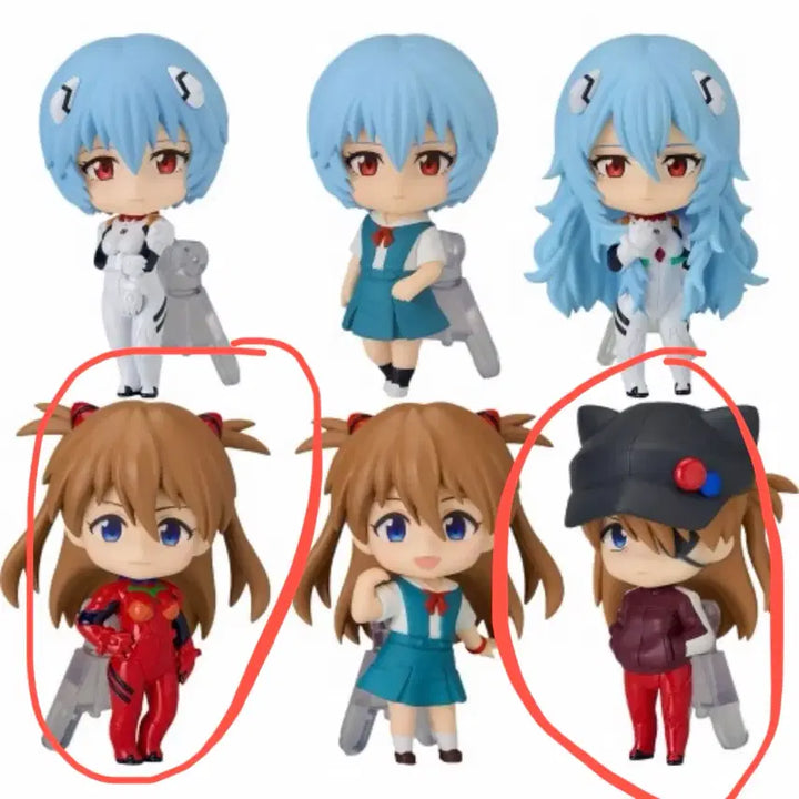 [BUNJANG] Evangelion Asuka Surprise Nendoroid 2 Types Bundle Set (Sealed) / 미개봉 일괄) 에반게리온 서프라이즈 넨도 아스카 2종 일괄