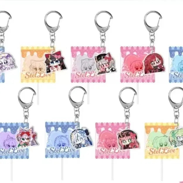 [BUNJANG] Stellive 2025 White Day Commemorative Acrylic Keyring Set / 스텔라이브 2025 화이트데이 기념 아크릴 키링 세트