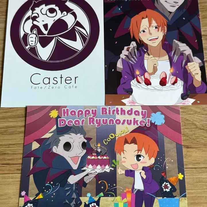[BUNJANG] Fate/Zero Cafe Caster Faction Postcard Set / 페이트 제로 카페 캐스터 진영 엽서 3매