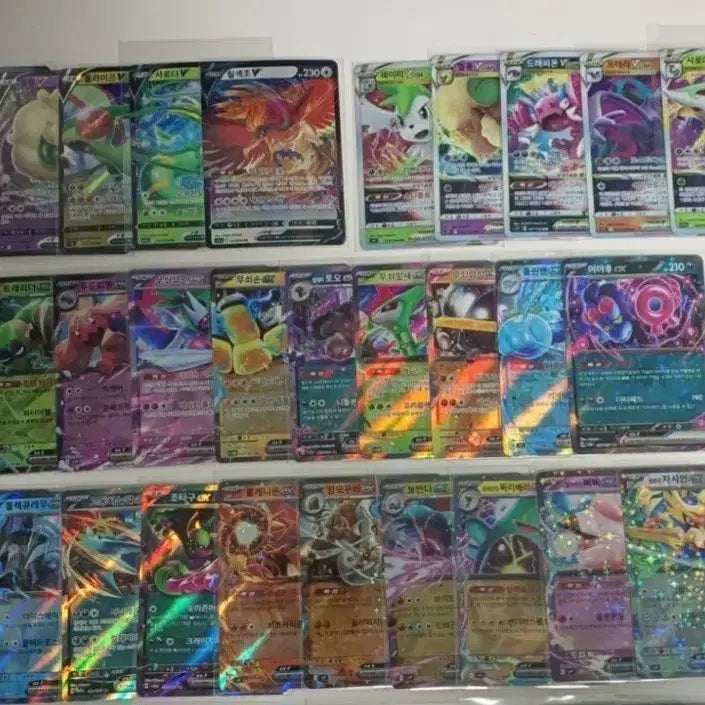 [BUNJANG] Pokemon Cards V-RR, VSTAR-RRR, ex-RR Set (30 Cards, No Duplicates) / 포켓몬카드 V-RR, VSTAR-RRR, ex-RR 무중복 30장 일괄