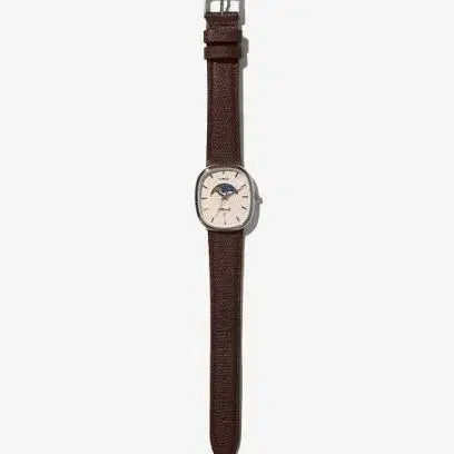 [BUNJANG] Timex Noah Oval Moonphase Watch Brown-Silver / 타이맥스 노아 오발 문페이즈 워치 브라운-실버 새상품