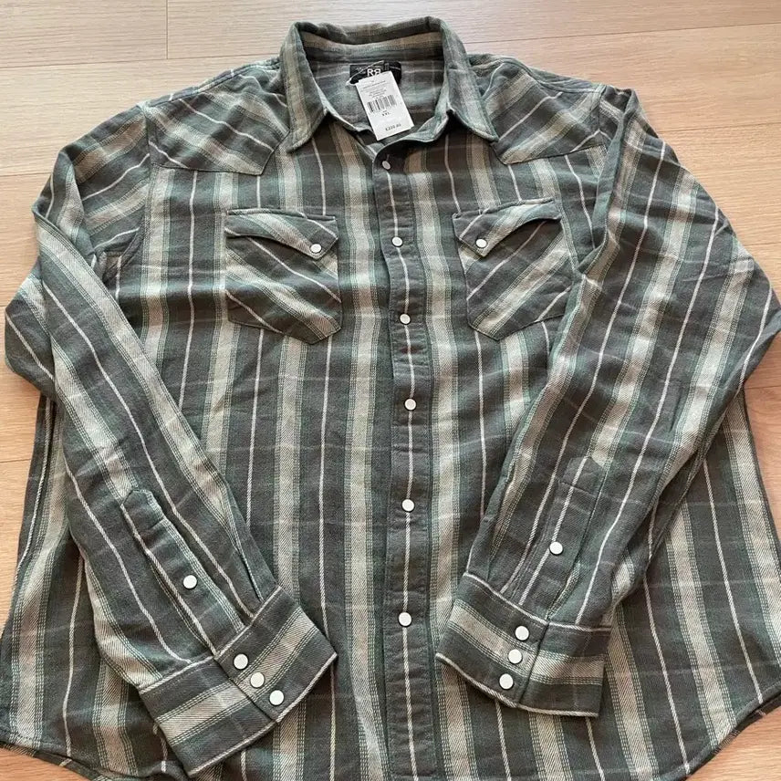 [SOLD OUT] 더블알엘 플레드 웨스턴셔츠 XXL