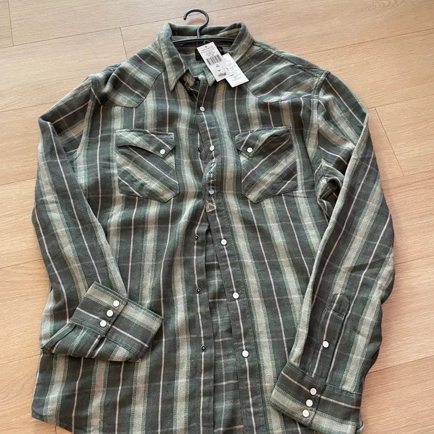 [SOLD OUT] 더블알엘 플레드 웨스턴셔츠 XXL