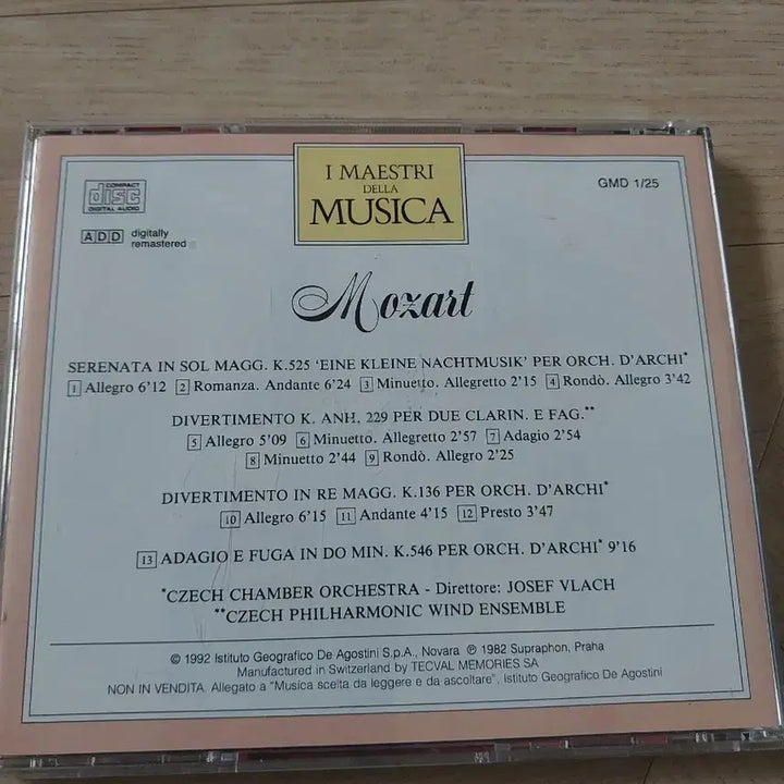 [BUNJANG] Mozart Divertimento CD / 모차르트 디베르티멘토 CD
