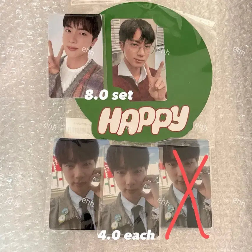 [BUNJANG] BTS Jin Happy Japan POB Set / 방탄소년단 진 해피 일본 특전 세트 양도 BTS Jin Happy jp