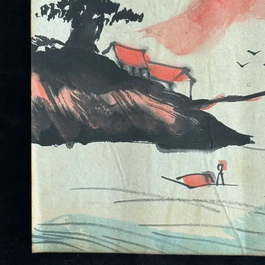 [BUNJANG] Qi Baishi (齐白石) Landscape Ink Wash Painting / 제백석 치바이스 산수 수묵화 (20) 고화 그림 산수화 골동품 고미술품