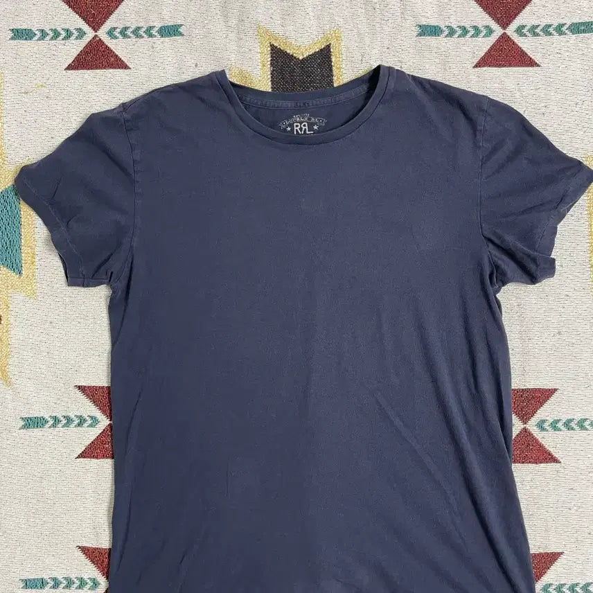 [BUNJANG] RRL Navy Plain Short Sleeve T-Shirt (M) / RRL 네이비 반팔 티셔츠(M)