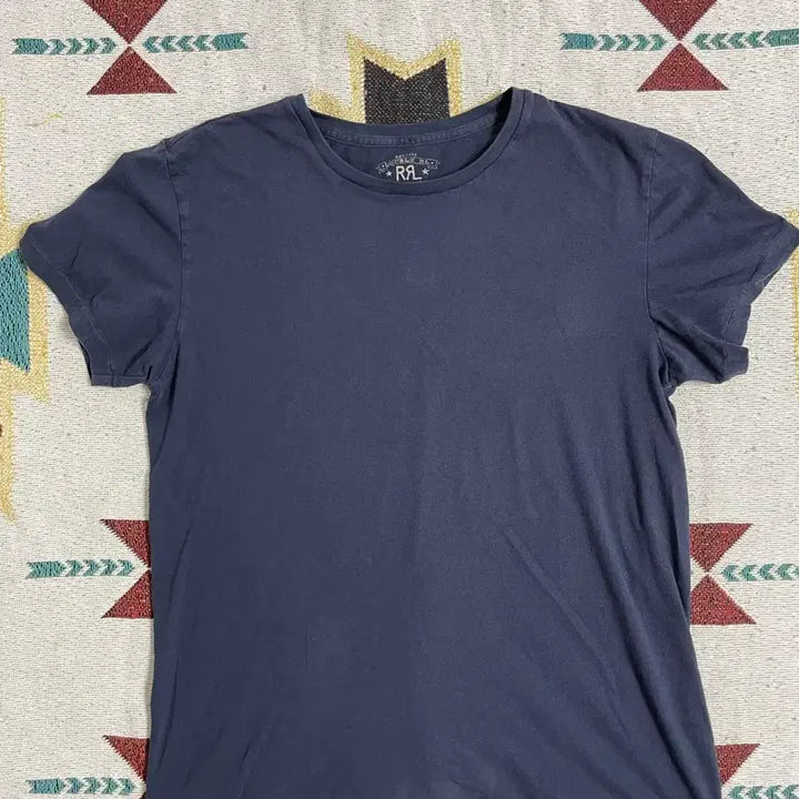 [BUNJANG] RRL Navy Plain Short Sleeve T-Shirt (M) / RRL 네이비 반팔 티셔츠(M)