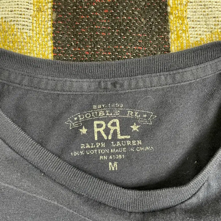 [BUNJANG] RRL Navy Plain Short Sleeve T-Shirt (M) / RRL 네이비 반팔 티셔츠(M)