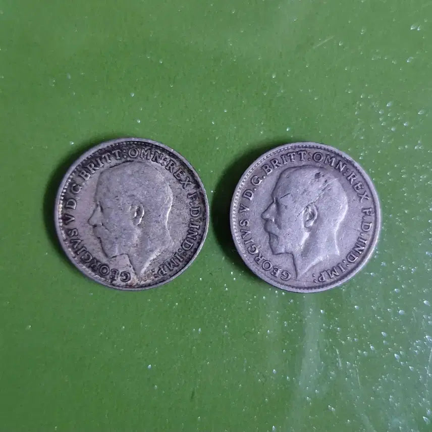 [BUNJANG] George V 3 Pence Silver Coin (1911-1920) / 영국 조지5세 3펜스 은화 2점