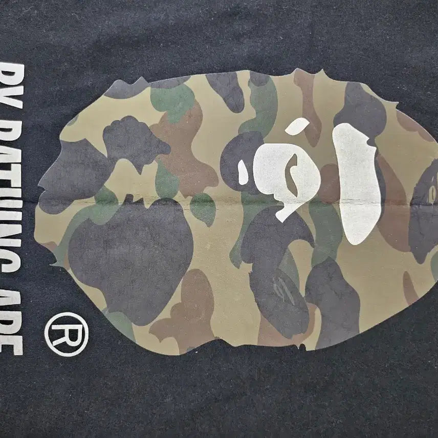 [BUNJANG] BAPE Short Sleeve T-Shirt Black L / 베이프 반팔티 블랙 L