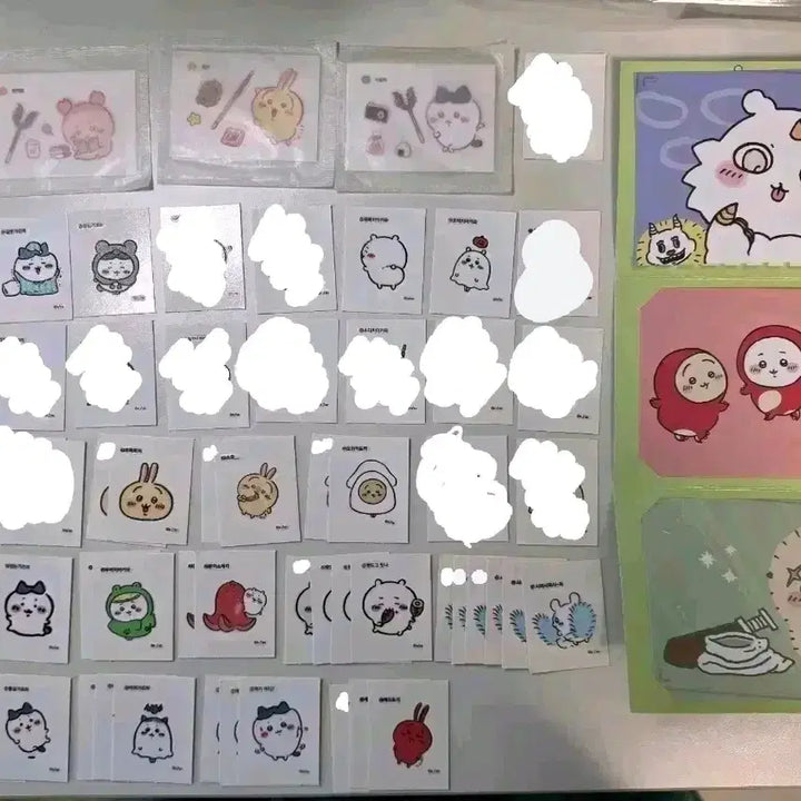[BUNJANG] Chiikawa Sealing Sticker Bromide Set / 가격인하 / 먼작귀 치이카와 띠부씰 /올리브영 베이글칩 띠부 /브로마이드