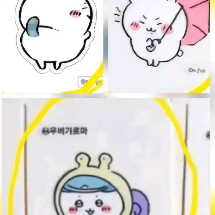 [BUNJANG] Chiikawa Sealing Sticker Bromide Set / 가격인하 / 먼작귀 치이카와 띠부씰 /올리브영 베이글칩 띠부 /브로마이드