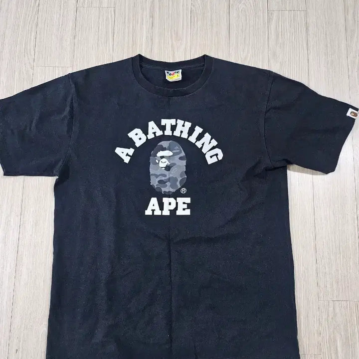 [BUNJANG] BAPE Camo Short Sleeve T-Shirt Black L / 베이프 카모 반팔티 블랙 L