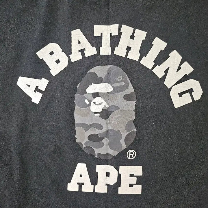 [BUNJANG] BAPE Camo Short Sleeve T-Shirt Black L / 베이프 카모 반팔티 블랙 L