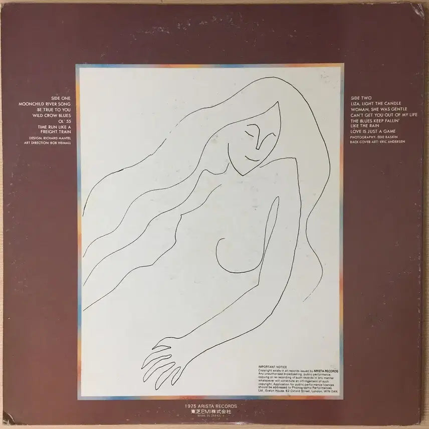 [BUNJANG] Eric Andersen Be True To You 1976 LP / (수입LP) Eric Andersen / Be True To You