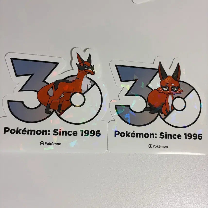 [BUNJANG] Pokemon 30th Anniversary Logo Sticker / 포켓몬 30주년 로고 스티커 훔처우 폭슬라이