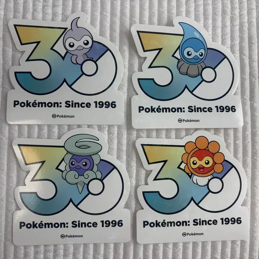 [BUNJANG] Pokemon 30th Anniversary Sticker Cass-pong Full Set / 포켓몬 30주년 스티커 캐스퐁 풀셋