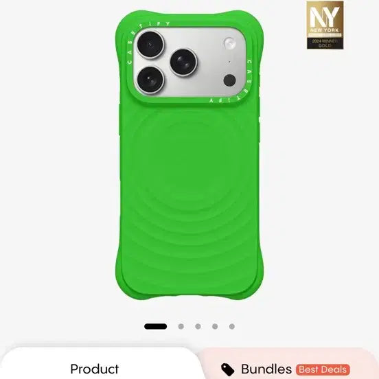 [BUNJANG] Casetify Ripple Case iPhone 17 Pro Pulse Green / 케이스티파이 리플케이스 아이폰 17Pro 펄스 그린 새상품