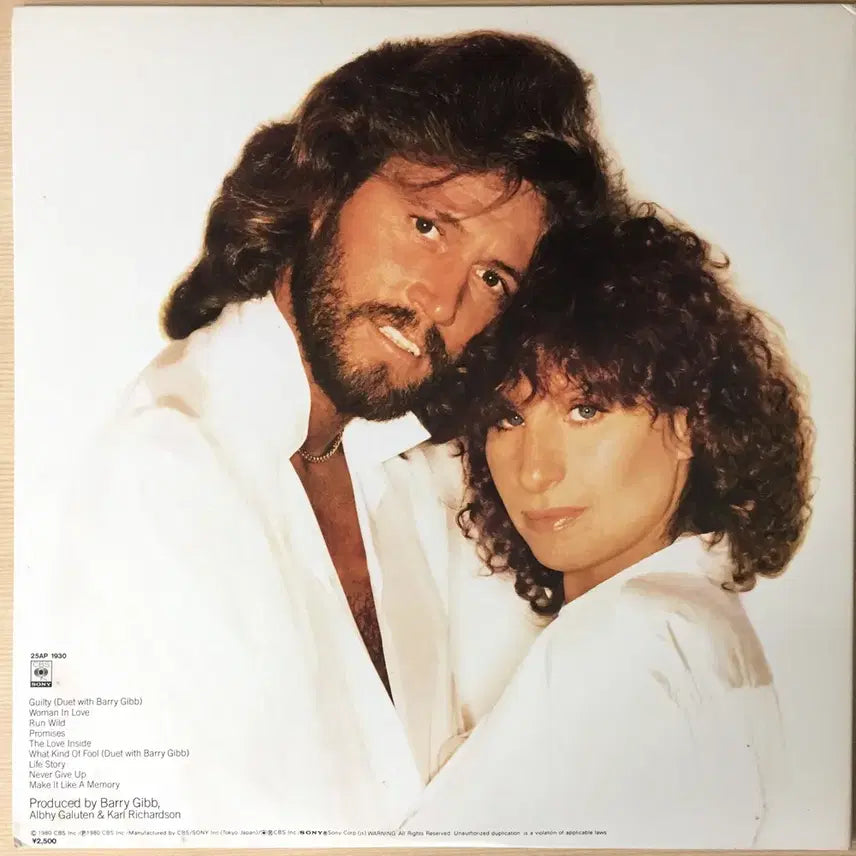 [BUNJANG] Barbra Streisand Guilty 1980 Japanese Vinyl LP / (수입LP) Barbra Streisand / Guilty