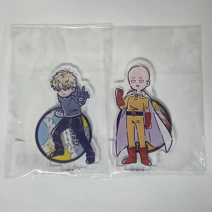 [BUNJANG] One-Punch Man Genos Saitama SD Acrylic Stand (Sealed) / 원펀맨 제노스 사이타마 SD 아크릴 스탠드 미개봉