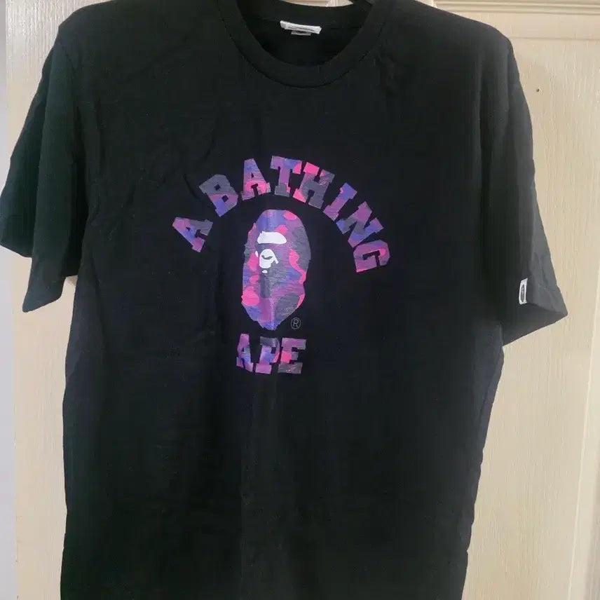 [BUNJANG] A Bathing Ape Purple Camo Short Sleeve T-Shirt Black L / 베이프 퍼플 반팔티 블랙L