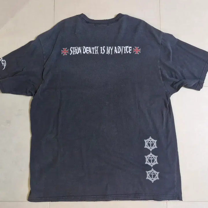 [BUNJANG] Project G/R Metallic Logo Short Sleeve T-Shirt / 프로젝트 G/R 메탈릭 로고 반팔