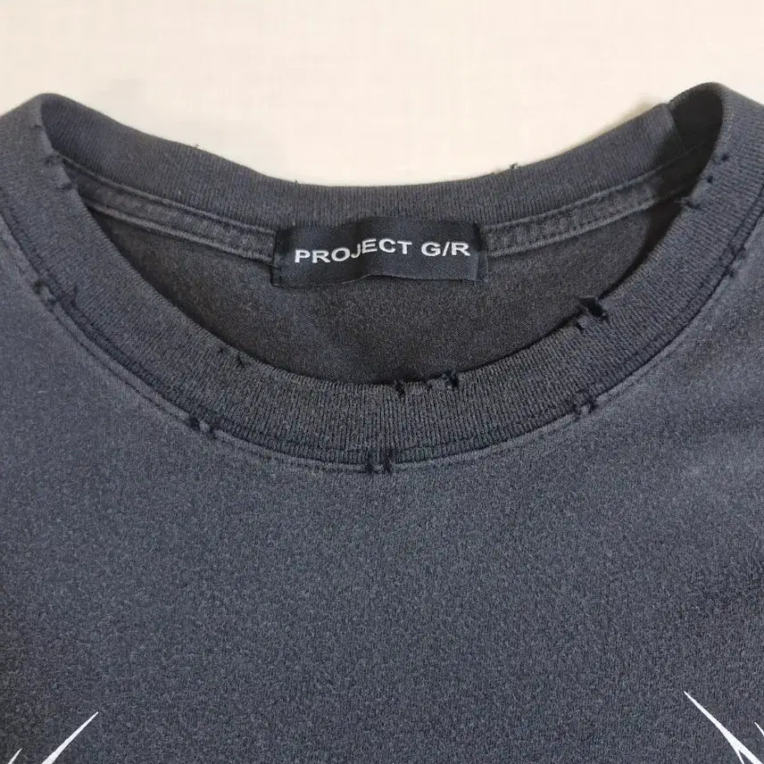 [BUNJANG] Project G/R Metallic Logo Short Sleeve T-Shirt / 프로젝트 G/R 메탈릭 로고 반팔