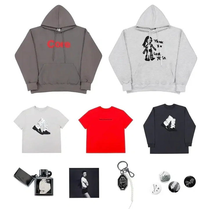 [BUNJANG] Yerin Baek Flash and Core T-Shirt (L) &amp; Magnet / 백예린 flash and core 굿즈 티셔츠(L)/마그넷